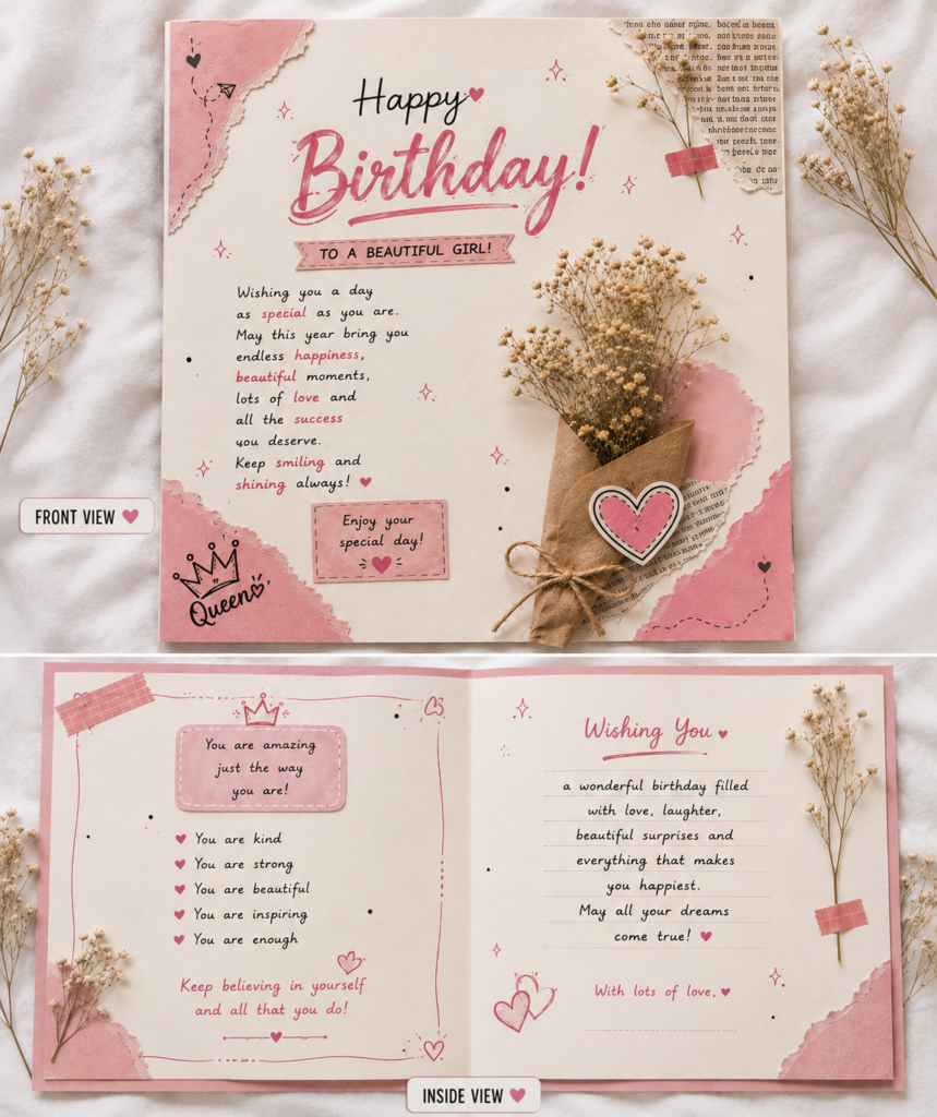Personalized Birthday Scrapbook Card