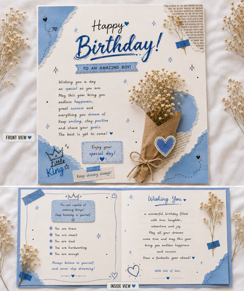 Personalized Birthday Scrapbook Card