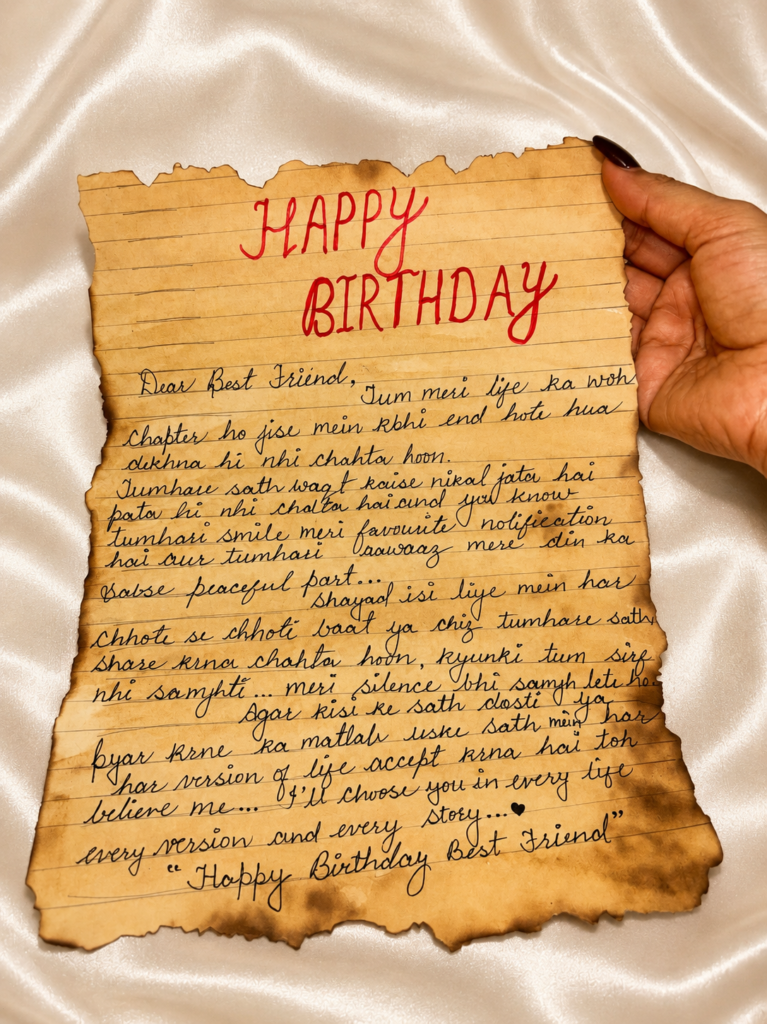 Personalized Vintage Letter