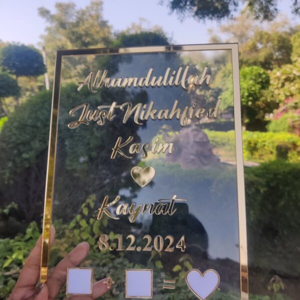 Personalized Thumb Impression Frame.