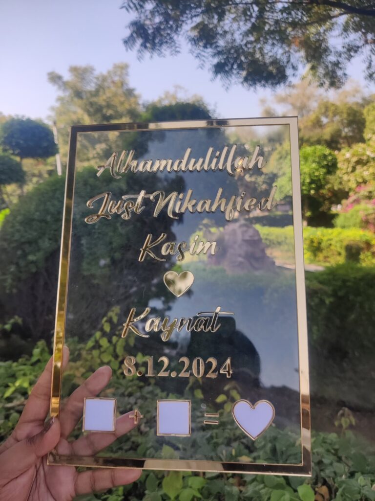 Personalized Thumb Impression Frame.