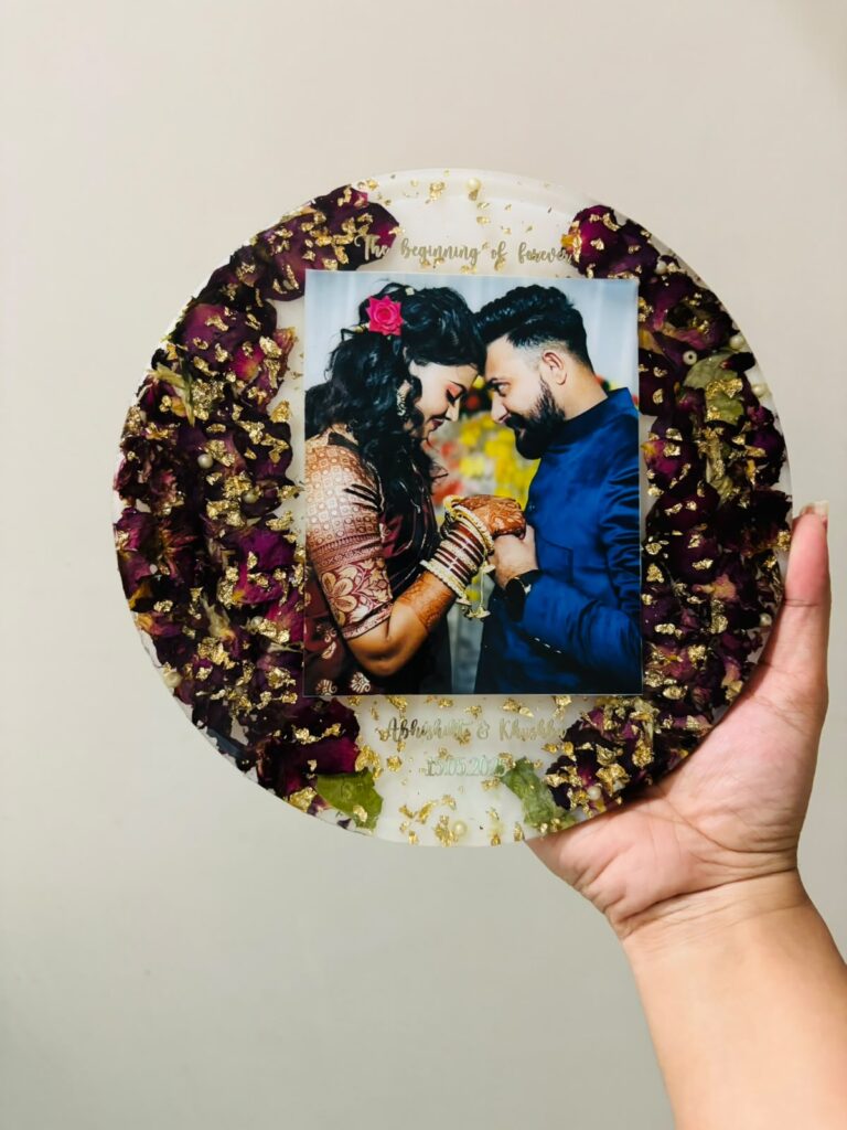 Personalized Resin Varmala Preservation Frame