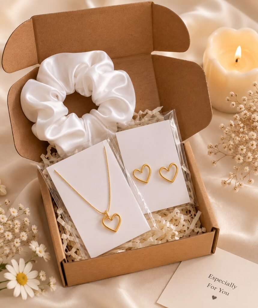 Heart-Shaped Jewellery Gift Set -  10 Pcs