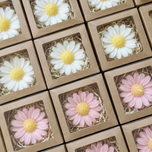 Daisy Flower Candle – 25 Pcs