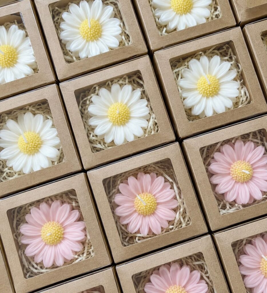 Daisy Flower Candle - 25 Pcs