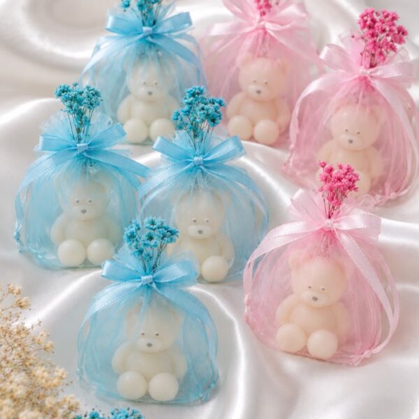 Teddy Bear Candle – 25 Pcs