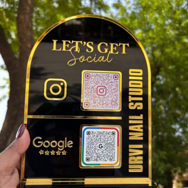 Premium Acrylic QR Code Payment Standee